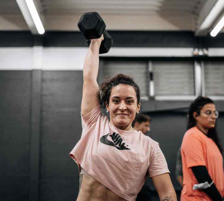 Muscls’ta sporcuların ek antrenman yaptığı stüdyo alanı